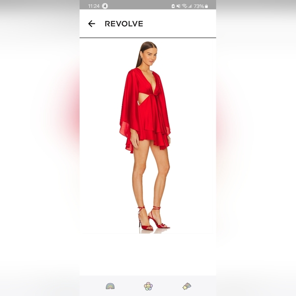 Michael Costello Allete dress red small - Picture 2 of 5
